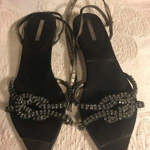 Italian sandals with crystals bought in Capri